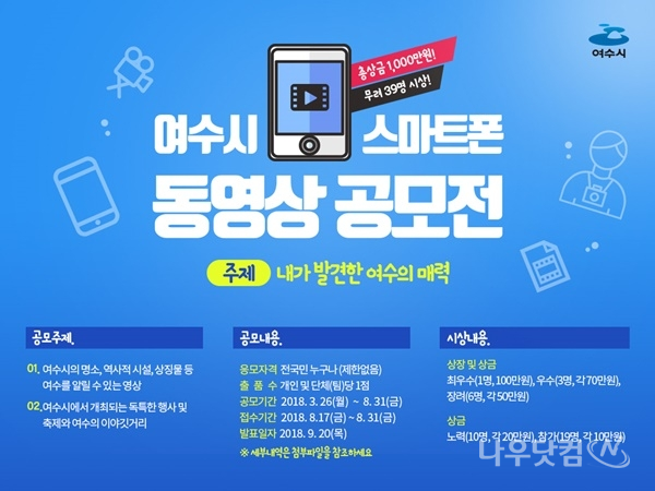 스마트폰 동영상 공모(여수시제공)